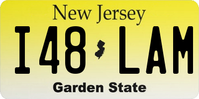 NJ license plate I48LAM