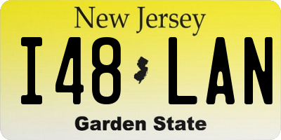 NJ license plate I48LAN