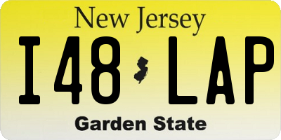 NJ license plate I48LAP