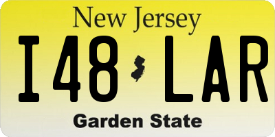 NJ license plate I48LAR