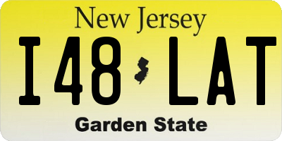NJ license plate I48LAT