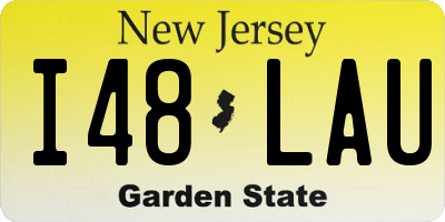 NJ license plate I48LAU