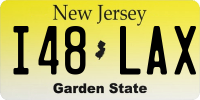 NJ license plate I48LAX