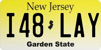 NJ license plate I48LAY
