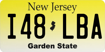 NJ license plate I48LBA