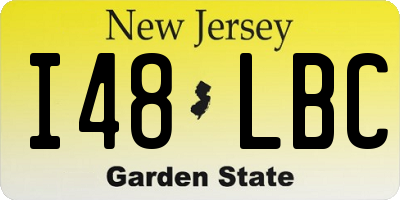 NJ license plate I48LBC