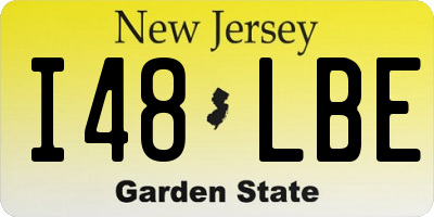 NJ license plate I48LBE