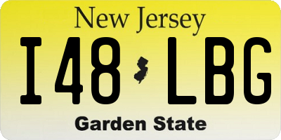 NJ license plate I48LBG
