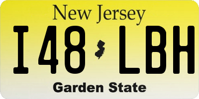 NJ license plate I48LBH