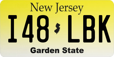 NJ license plate I48LBK