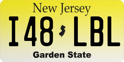 NJ license plate I48LBL