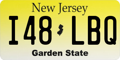 NJ license plate I48LBQ