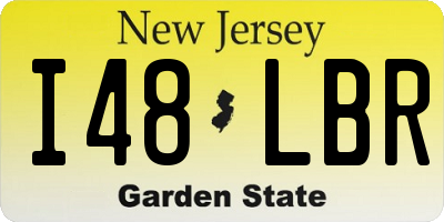 NJ license plate I48LBR