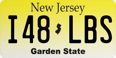 NJ license plate I48LBS