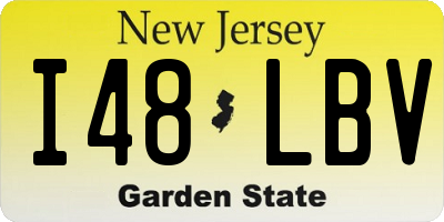 NJ license plate I48LBV