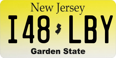 NJ license plate I48LBY