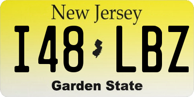 NJ license plate I48LBZ