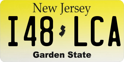 NJ license plate I48LCA