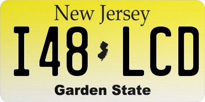 NJ license plate I48LCD