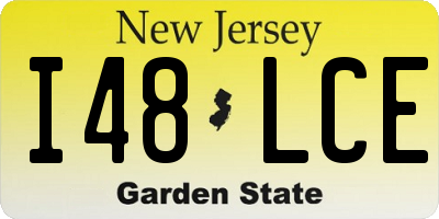 NJ license plate I48LCE
