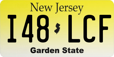 NJ license plate I48LCF