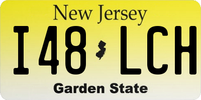 NJ license plate I48LCH