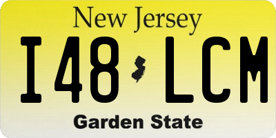 NJ license plate I48LCM