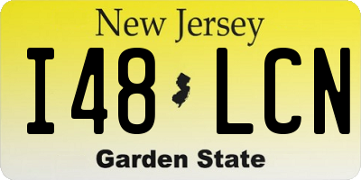 NJ license plate I48LCN