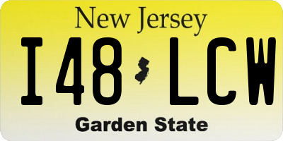 NJ license plate I48LCW