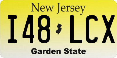 NJ license plate I48LCX