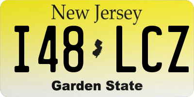 NJ license plate I48LCZ