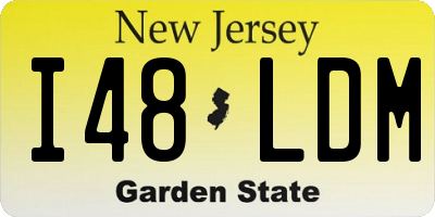 NJ license plate I48LDM
