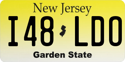 NJ license plate I48LDO