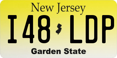 NJ license plate I48LDP