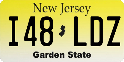 NJ license plate I48LDZ