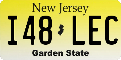 NJ license plate I48LEC