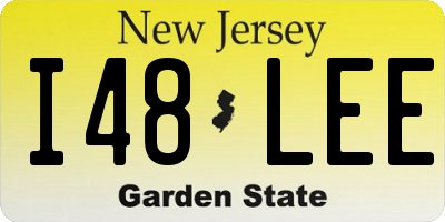NJ license plate I48LEE