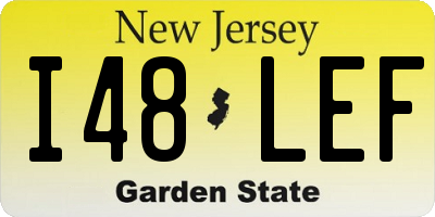 NJ license plate I48LEF