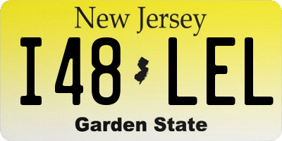 NJ license plate I48LEL