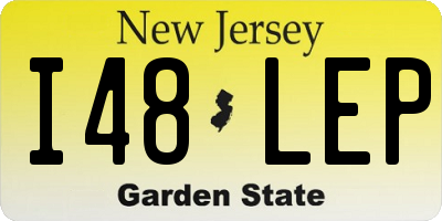 NJ license plate I48LEP