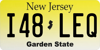 NJ license plate I48LEQ