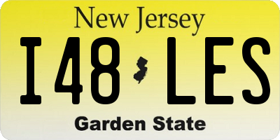 NJ license plate I48LES