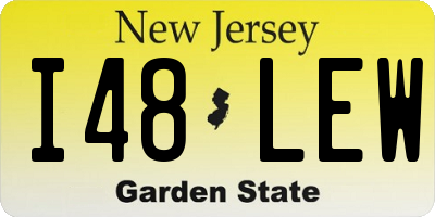 NJ license plate I48LEW