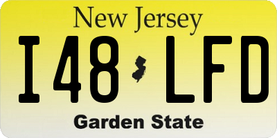 NJ license plate I48LFD