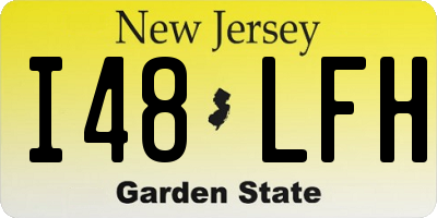 NJ license plate I48LFH