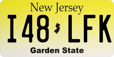 NJ license plate I48LFK