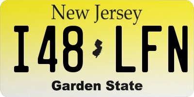 NJ license plate I48LFN