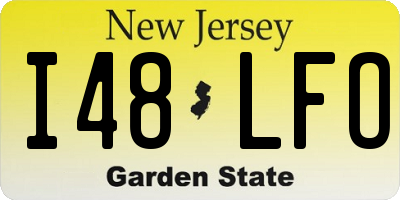 NJ license plate I48LFO