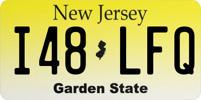 NJ license plate I48LFQ