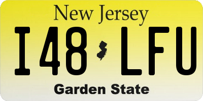 NJ license plate I48LFU